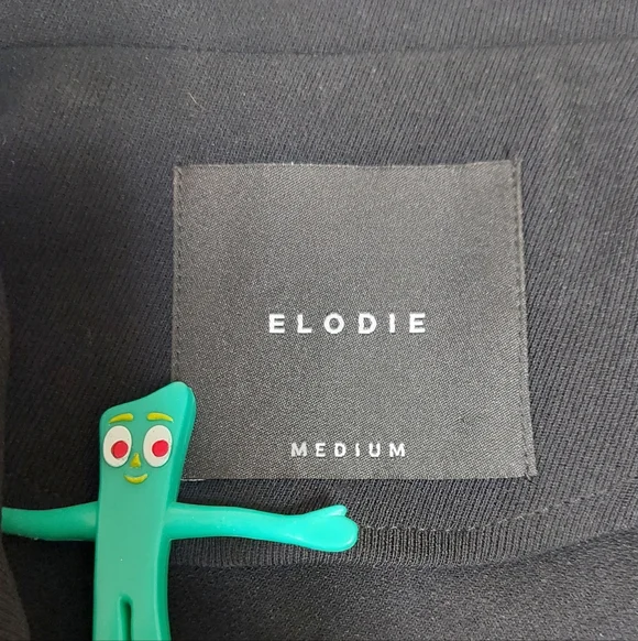 NWOT Anthropologie Elodie Black Double-breasted Blazer, Size M - Picture 4 of 7